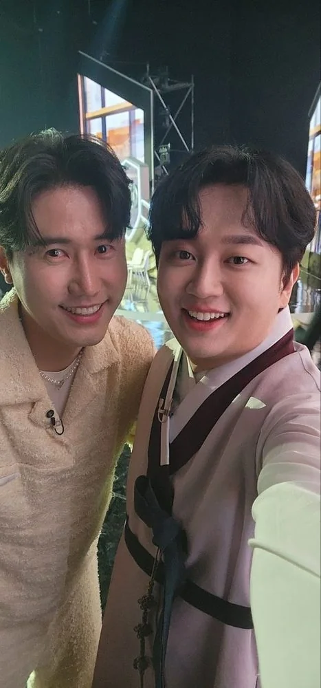 방송 현장에서 함께 출연한 분과 최한울