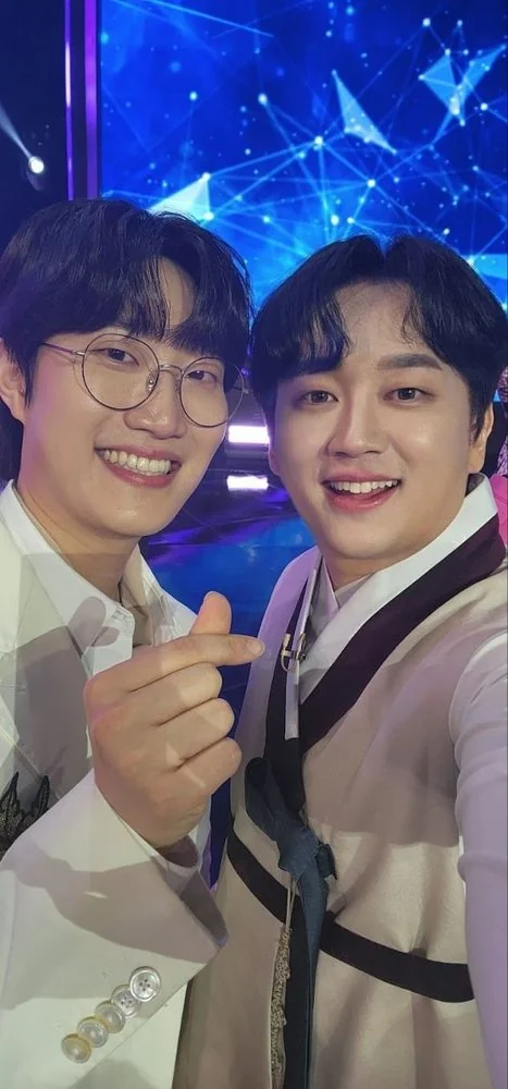 방송 현장에서 함께 출연한 분과 최한울