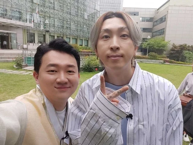 방송 현장에서 함께 출연한 분과 최한울